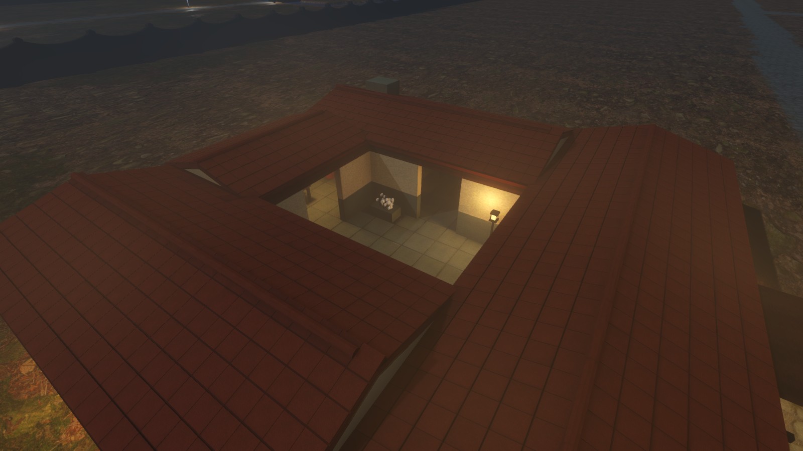 Rhian's furnished courtyard house